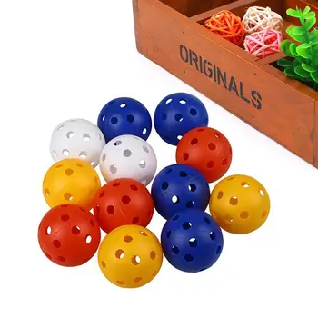 

50Pcs Plastic Whiffle Airflow Hollow Golf Practice Sports Balls Accessories