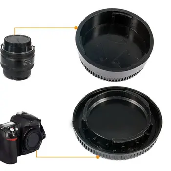 

Professional 58*22mm Camera Plastic Black Body Cover + Rear Lens Caps Cover for All Nikon DSLR Camera Protective Cover