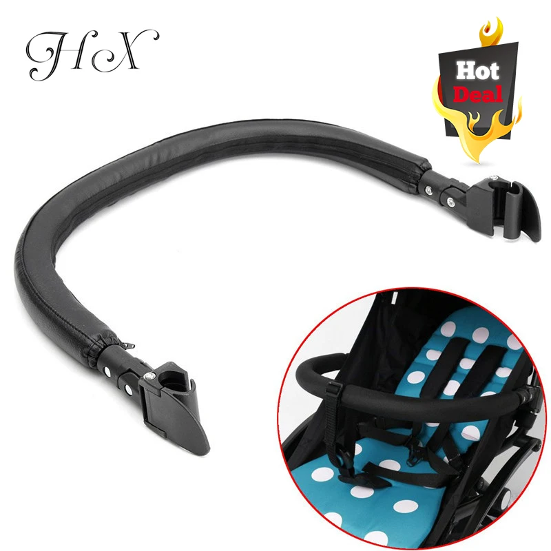 

Trolley Armrest Bumper Bar Handlebar With Removable Zipper Cover Carriage For Baby Stroller