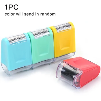 

1PC Creative Identity Privacy Protection Roller Stamp Information Coverage Data Protector Messy Code Roller Stamp