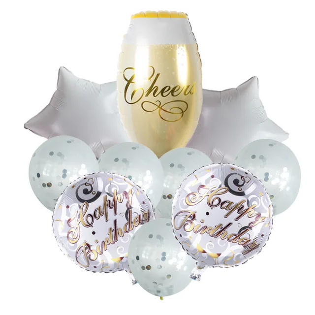 Ballons Champagne en Latex à paillettes de grande taille, 42  pièces/ensemble, décoration pour Banquet de mariage, fête d'anniversaire  pour enfants - AliExpress