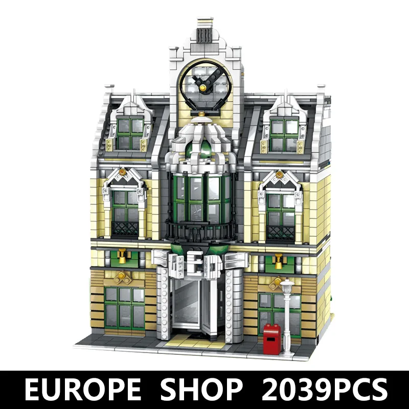 MOC 14248 City Streetview Серия Grand emperium, модель свадебного зала, строительные блоки, кирпичи 10211, игрушка, рождественский подарок - Цвет: 2039PCS
