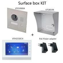 Best Offers DH logo Multi-Language Video intercom KIT Include VTO2000A & VTH1550CH & PoE adapter,SIP firmware version