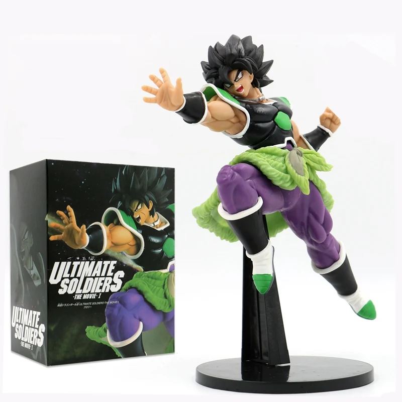 23 см 2019 Аниме Фигурка Dragon Ball Z Super Broly Movie Ver. Зеленый волос против Гоку броли Супер