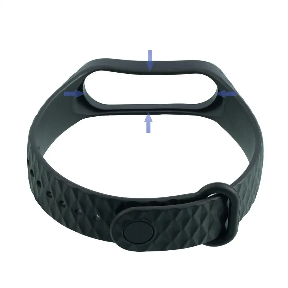 Ремешок для Xiaomi Mi Band 3 мягкий цветной сменный спортивный браслет смарт часов Miband 4