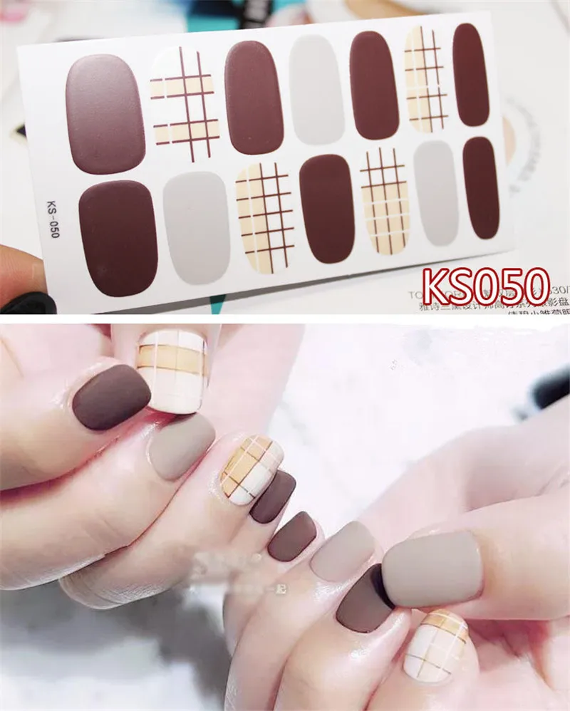 14 шт./компл. Цвета ногтей Стикеры s DIY Nail Art Наклейки плотная Стикеры s самостоятельно аппарат для крепления на гвоздях и Стикеры Обертывания украшения для Красота