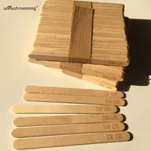 滞在クール彫刻木製アイスキャンデースティックパーティーイベントケーキポップスティックキッズ Diy アートプロジェクト教室家庭菜園マーカー(China)