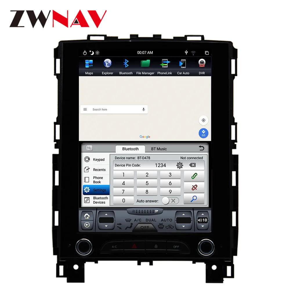  vertical screen Tesla style Android 9.0 Car dvd player GPS Navi For Renault KOLEOS/megane 4 2016-20