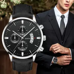 Reloj con correa de cuarzo para hombre, cronógrafo de San Valentín a la moda, regalo de negocios, Día de los hombres, Romance, D5l1
