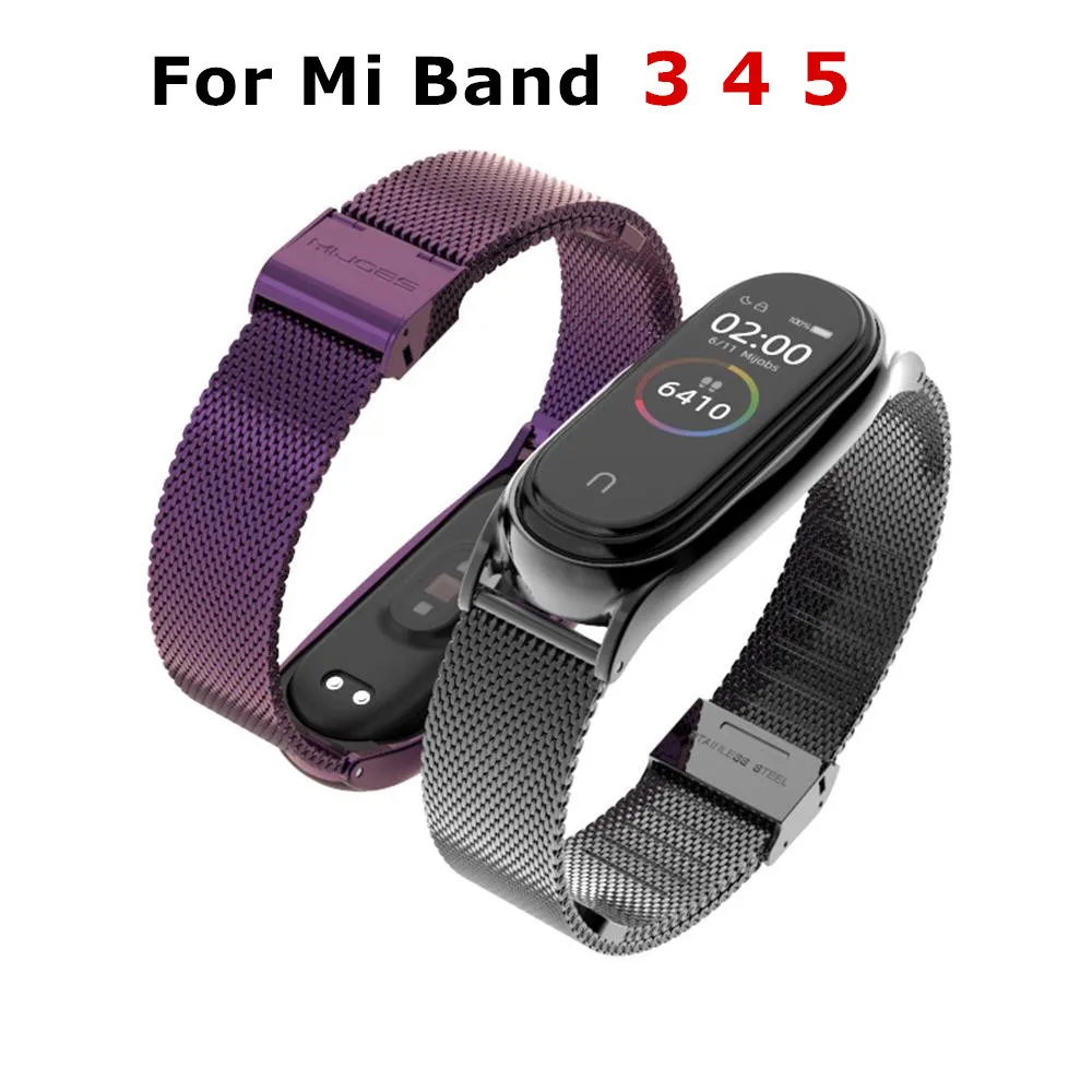 

Duoteng Mi Band 5 Strap Metal Stainless Steel For Xiaomi Mi Band 3 Strap Compatible Bracelet For Mi Band 4 Wristbands Bracelet