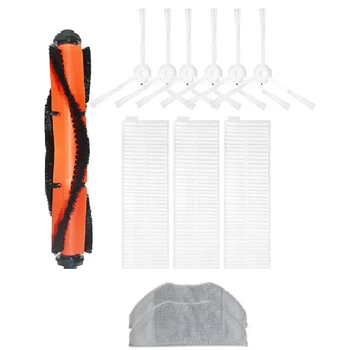 

Main Roller Side Brush Hepa Air Filter Mop Cloth for Xiaomi Mijia G1 Robot Vacuum Cleaner, 12PCS
