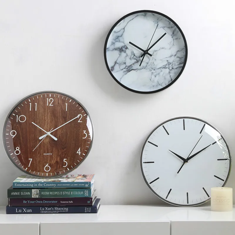 

Nordic Modern Wall Clock Simple Silent Creative Fashion Quartz Wall Clock Relogio De Parede Living Room House Decoration MM60WC