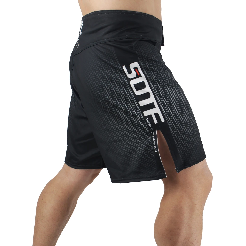 Goede MMA Witte draak Eagle ondertitels sport ademende boksen training broek mma korte kickboksen shorts korte muay thai boxeo