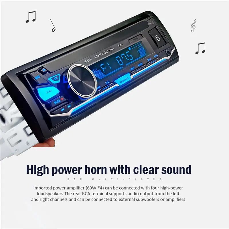 12 В Bluetooth автомобильный Радио плеер стерео FM MP3 аудио 5v-зарядное устройство USB SD MMC AUX Автоэлектроника In-Dash 1 DIN плеер