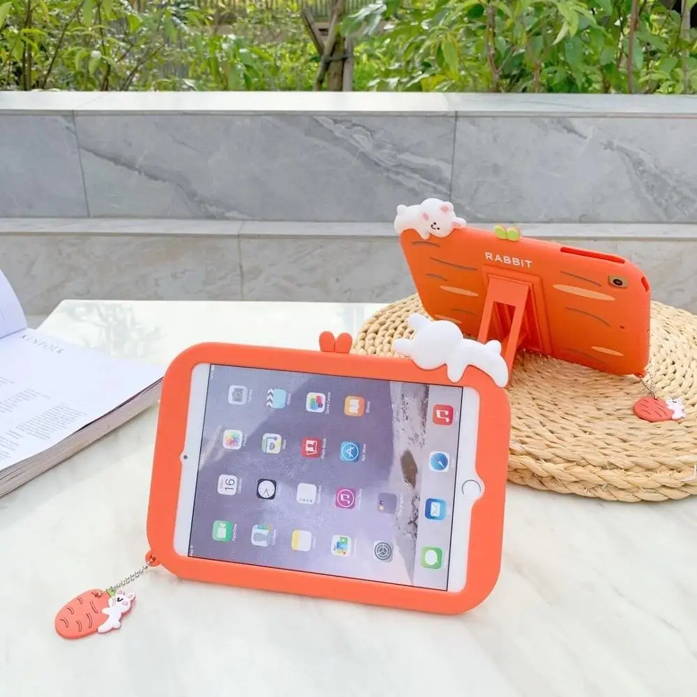 Детский чехол с кроликом и редисом для IPad 9 7 2017 2018 Mini планшета 10 2 Pro силиконовый