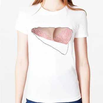 

Funny Breast Print T Shirt Women Short Sleeve O Neck Loose Tshirt 2020 Summer Women Tee Shirt Tops Camisetas Mujer