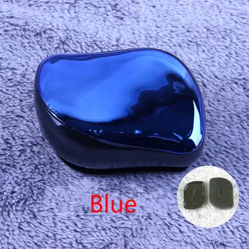 

1PC Professional Hair Brush Magic Comb Handle Tangle Detanglinglice Lice Comb Electroplate Massage Comb Salon Hair Styling Tool