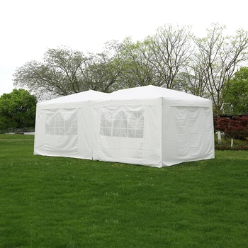 

Large 6x3m WATERPROOF Pop Up Garden Gazebo Arbor Party Tent with Sides Window Bag Country Fair fit 4-6 people Rapid Tent
