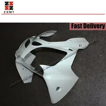 ZXMT Неокрашенный АБС нос передний капот для Kawasaki Ninja ZX-6R 2000-2002/ZZR600 2005-2008 УФ свет закрепитель для гель-лака