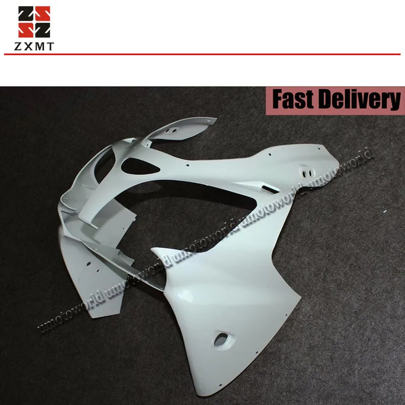 

ZXMT Unpainted ABS Nose Front Cowl For Kawasaki Ninja ZX-6R 2000-2002 / ZZR600 2005-2008 UV light curing paint