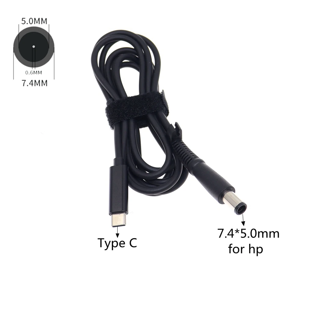 USB C-7.4*5.0mm 플러그 충전기 커넥터 Hp Pavilion CQ60 DV6 ..
