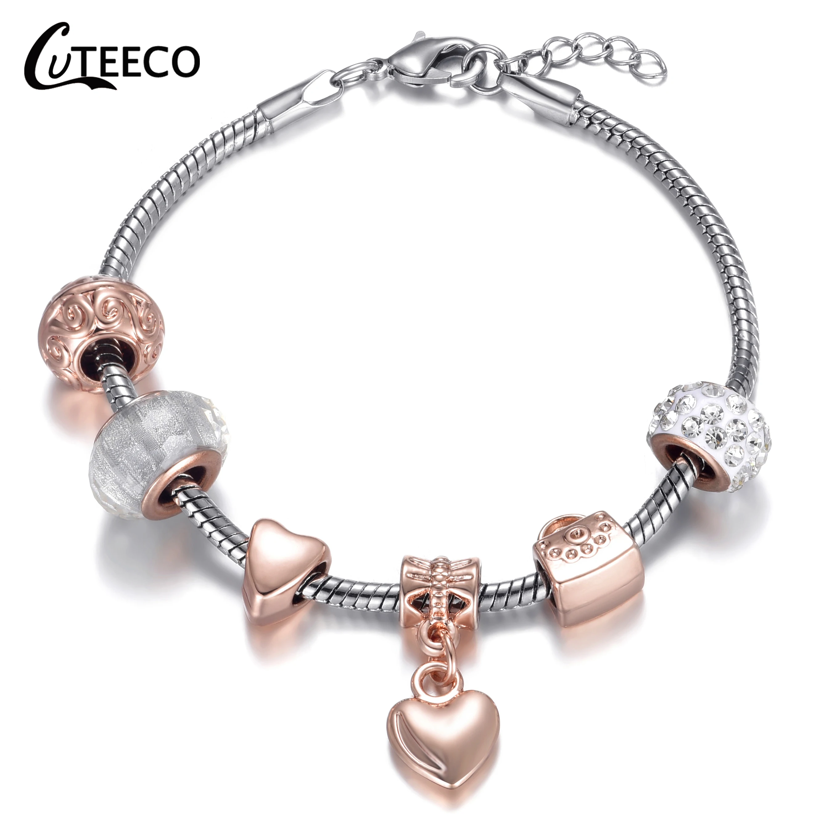Женские браслеты подвески CUTEECO с цветным удерживанием различные стильные DIY