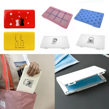 

Dust-Proof PP Mask Storage Box mask holder Portable Mask Holder Organizer Children's Student Mask Box Available Masks Container