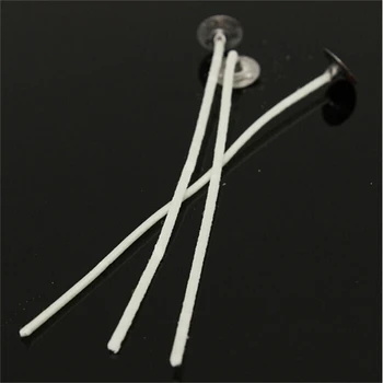 

30PCS Candle Wick Pre Waxed Candle Wick With Sustainers Cotton Coreless Candle Wicks Cotton Making Material 100mm