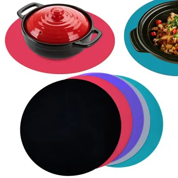 

Silicone mat non-slip high temperature induction cooker mat home placemat desktop protection mat Изоляционные прокладки 02*