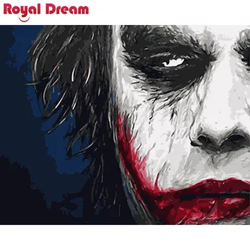 

The clown male DIY Painting By Numbers Canvas Painitng Home Wall Art Picture Coloring By Numbers For Home Decor