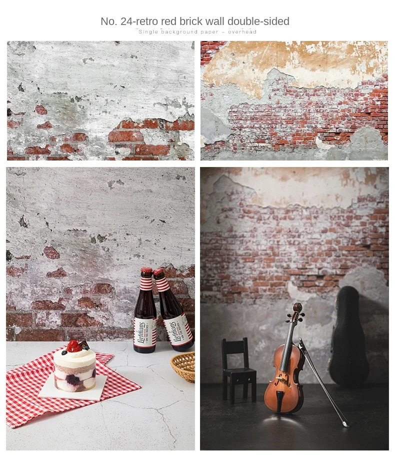 57*87cm Photography Backdrops Marble Wood Grain 2 Sided Waterproof Backgroud Cosmetics Photo Background for Studio Photo