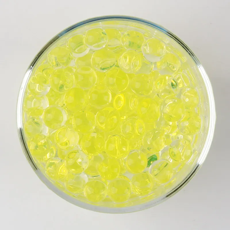 D-Yellow 10000 шт., Разноцветные кристаллы для воды, гель для гидрогеля, полимерные шарики для желе, домашний декор, бутылка для гидропоники и радуги, сделай сам, 8-12 мм - Цвет: D-Yellow