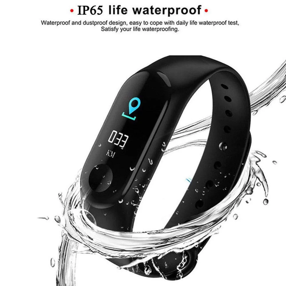 Спортивный смарт-браслет M3 Plus Pro, женский браслет с ремешком, шагомер, часы, пульсометр, фитнес, умные часы для мужчин, для IOS, Android