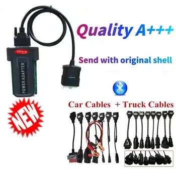 

Free shipping vd ds150e cdp with bluetooth 2016R0 keygen OBD2 Scanner tool for delphis +full 8 car/truck cables+Original shell