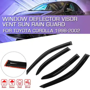 

Window Visor Shade Rain Guard Sun Shade Window Visors Rain Shade Shelter for Toyota-Corolla 1998-2002