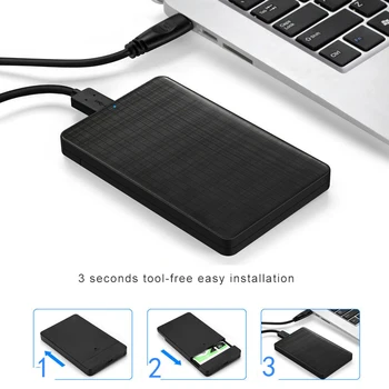 

New Portable External HDD Enclousure 2.5 Inches Mobile USB Storage Devices for Laptop DOM668