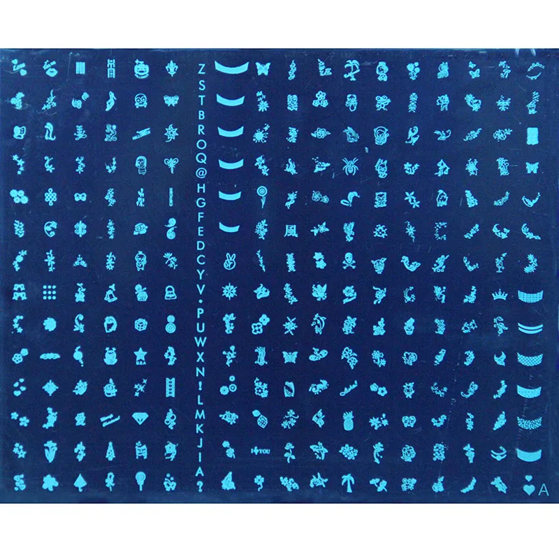 Fashion Design BIG SIZE Konad Stamping Nail Art Template DIY Nail Salon Image Plate (A/B  Style Choose) Free Shipping 3