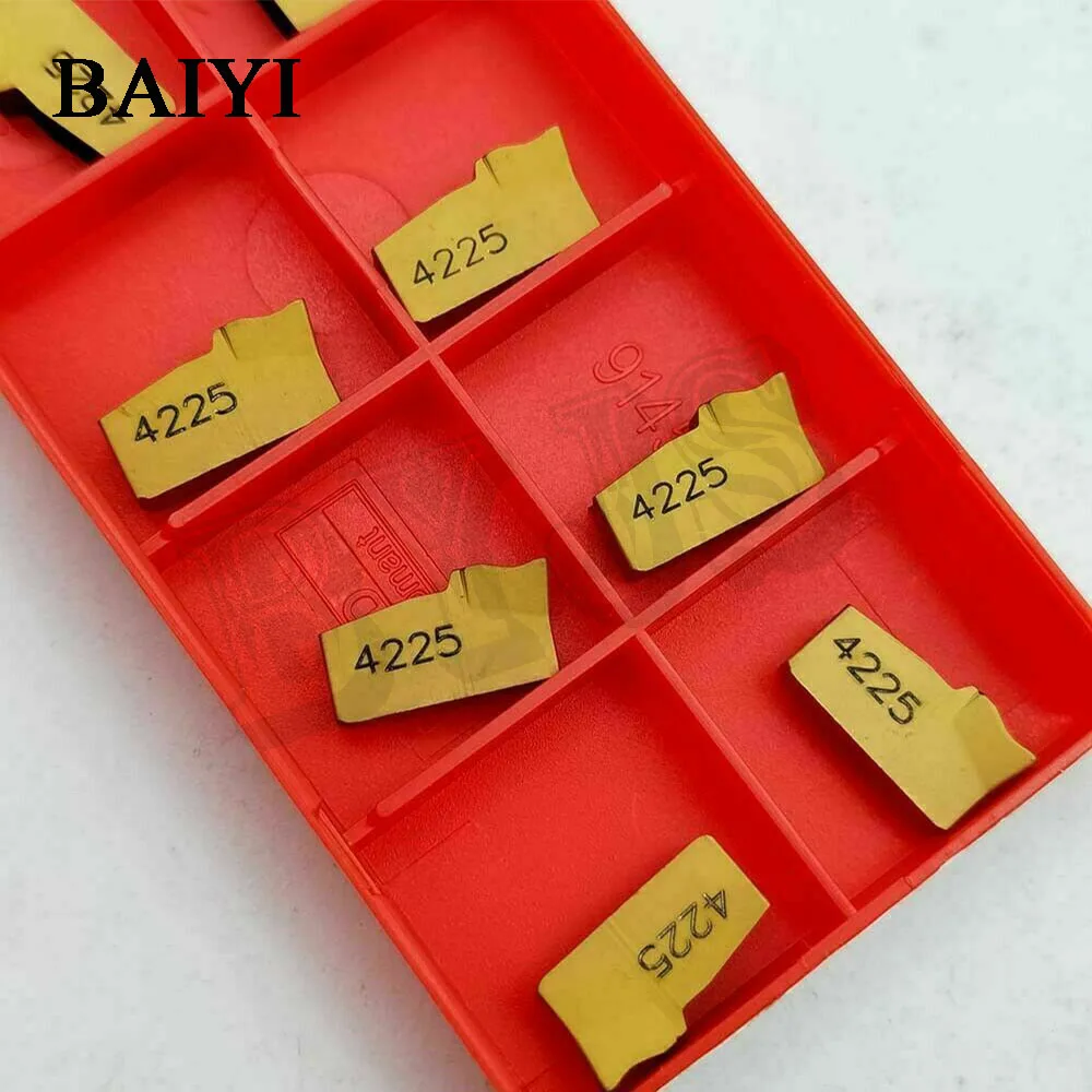 10 шт. N151.2-300-4E 4225 3 мм ширина твердосплавные вставки отрезное лезвие режущие пазовые вставки для нержавеющей стали