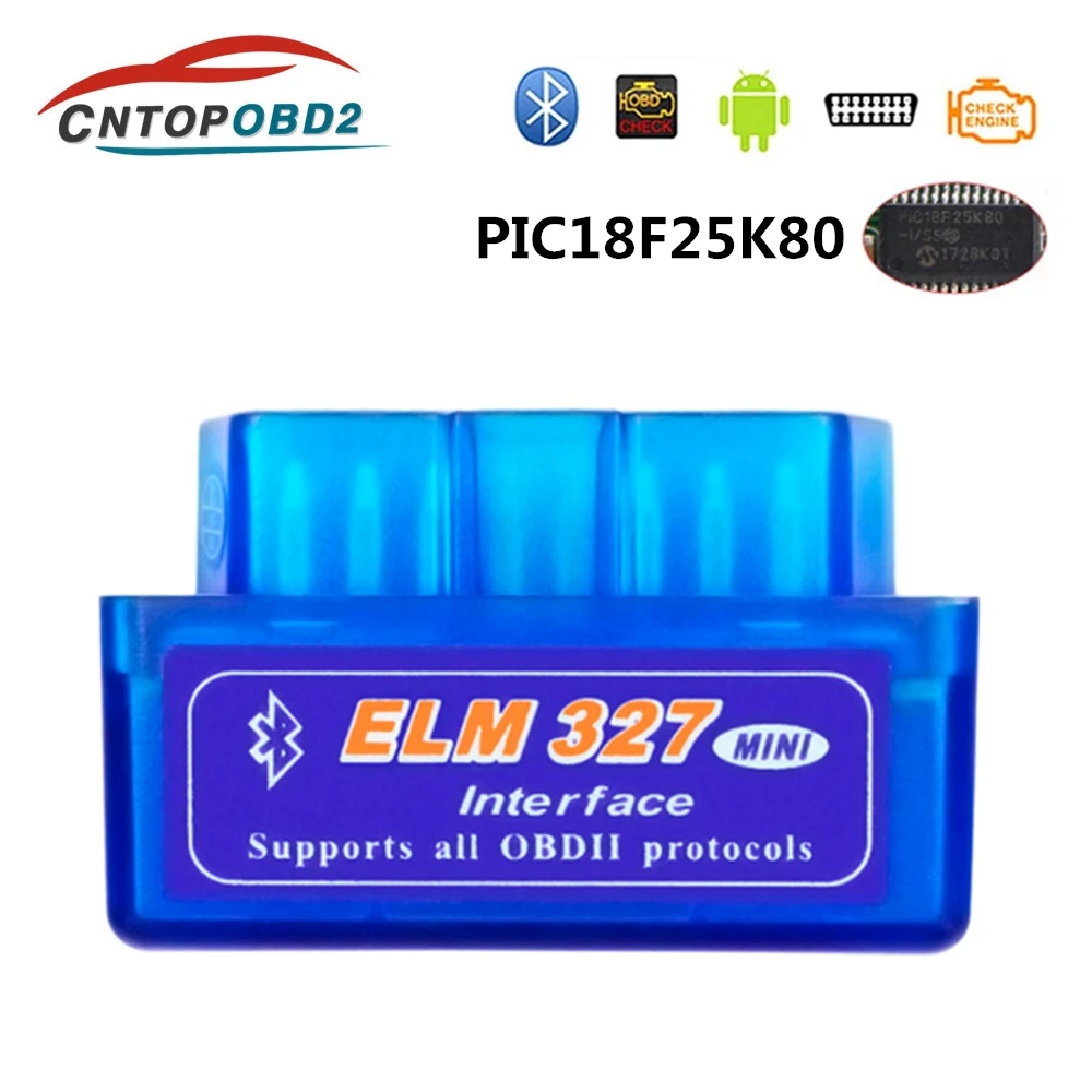 Super Mini ELM327 OBD2 сканер Bluetooth V1.5/2 1 автомобильный диагностический инструмент для