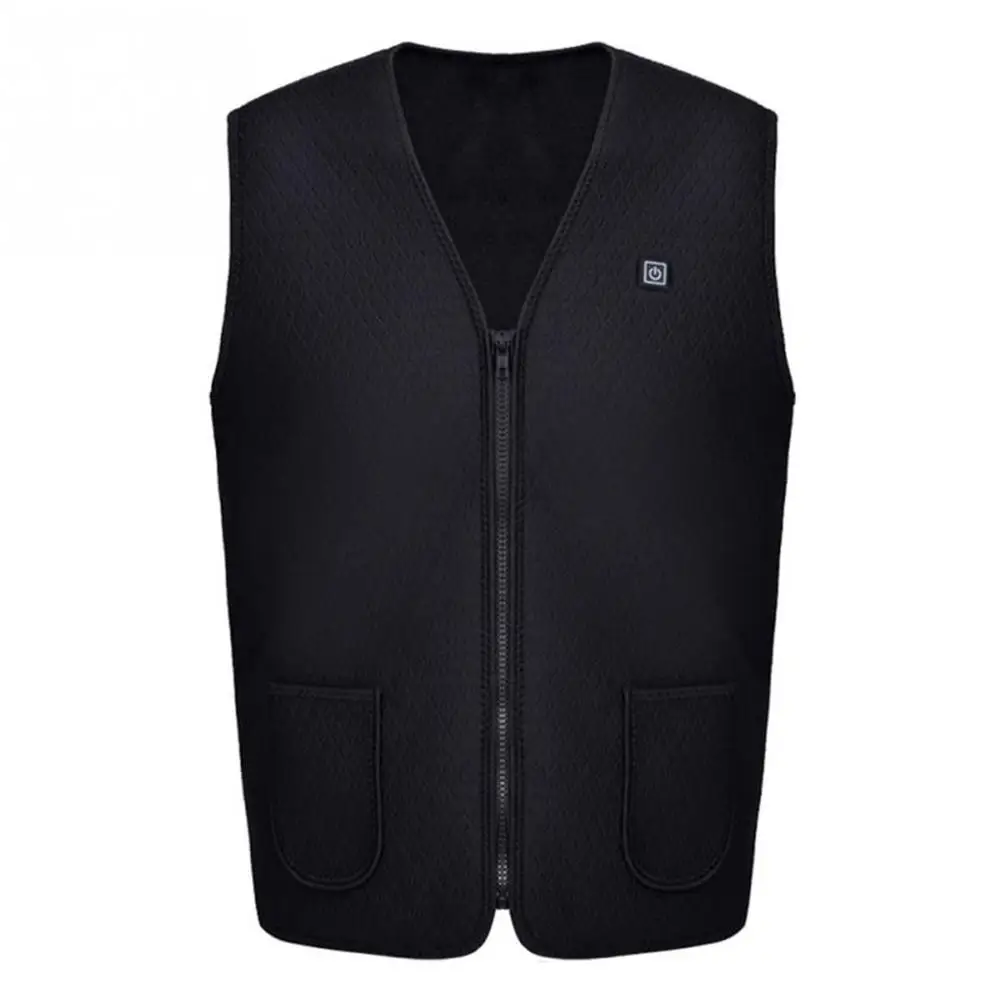 Hot sale Men Women Electric Heated Vest Heating Waistcoat USB Thermal Warm Cloth FeatherWinter Jacket hunting Fishing Dropship