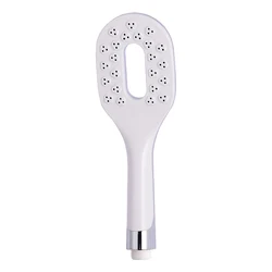 ABS Plastic Chrome Oval Shape High Pressurized Massage Spa Showerhead Skull For Bathroom Accessory Bath Hand Held Shower Head