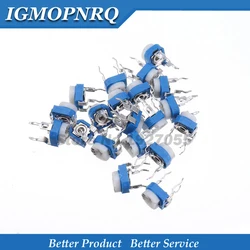 20pcs RM065 RM-065 100 200 500 1K 2K 5K 10K 20K 50K 100K 200K 500K 1M ohm Trimpot Trimmer Potentiometer Variable Resistor