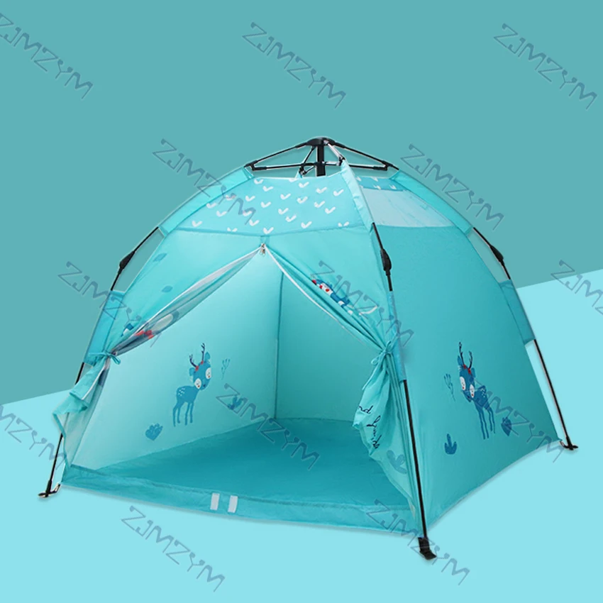 Foldable Children Tent Indoor and Outdoor Camping Dual-Purpose Tent For Kids Easy Installation Girls Doll House Boys Play Room