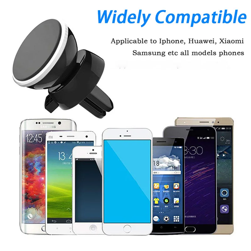 

For iPhone 7 8 6S Plus for most Huawei mobile Car phone holder 360° Rotating magnetic windshield instrument pa
