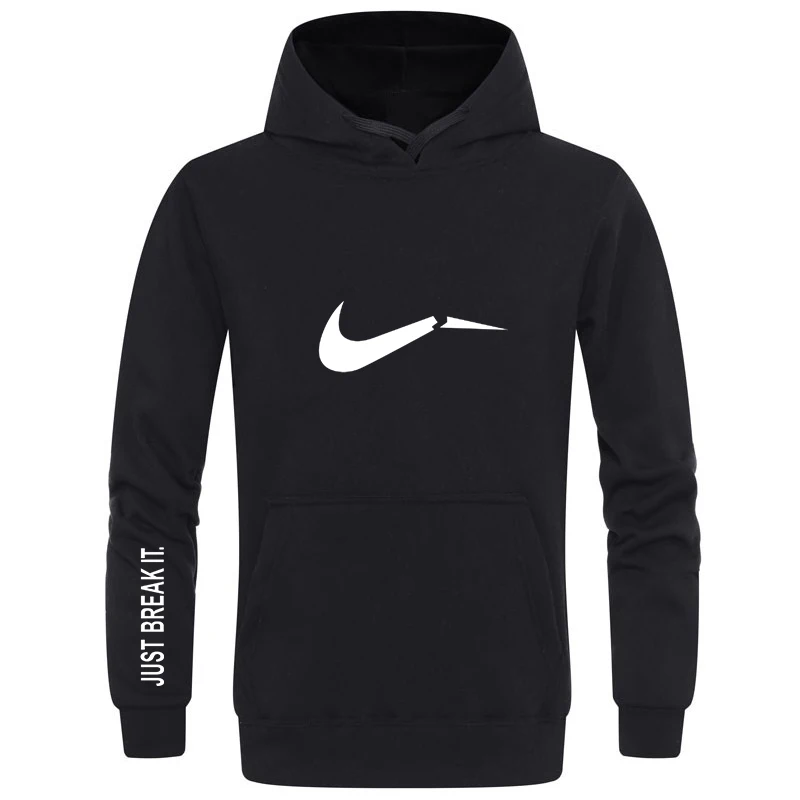 

Autumn Winter New Arrival High 2019 Men Women Long-sleeved hooded JUST BREAK IT Hip-Hop Print Hoodies Sweatshirts for man lady