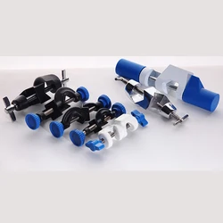 2 pçs/lote britânico/alemão estilo laboratório cruz braçadeira clip cruz quadro de ferro