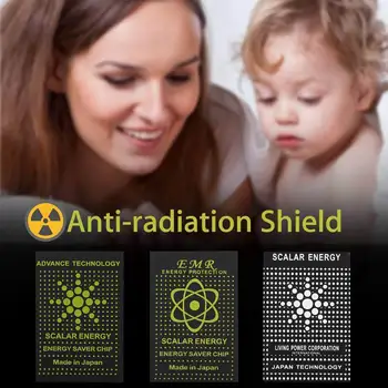 

10pcs EMF Protection Sticker Anti-Radiation Sticker Ultra-thin Sticker for Phone Laptop Tablet Microwave radiation chip shield