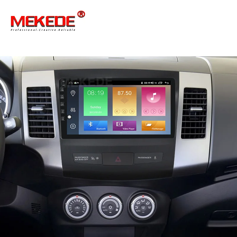 Android 10,0 прибытие! Mekede Автомобильный мультимедийный плеер авторадио для Mitsubishi Outlander xl 2 Встроенный carplay DSP ips 4G сеть