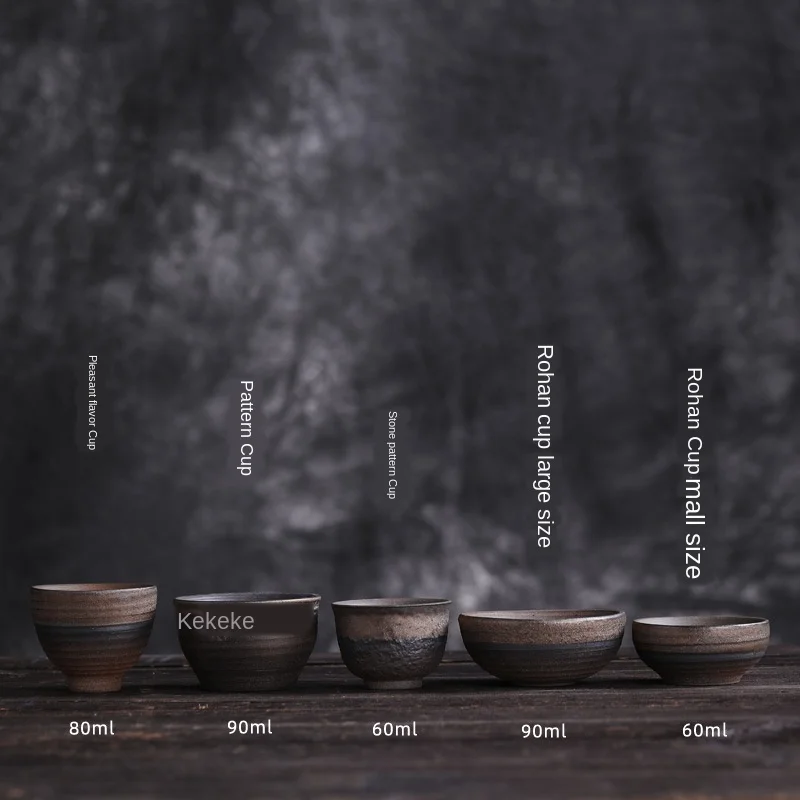 

Чайная чашка ручной работы из керамики, чашка мастера, новый керамический чайный набор в китайском стиле, ретро, запеченная чашка, фарфоровая