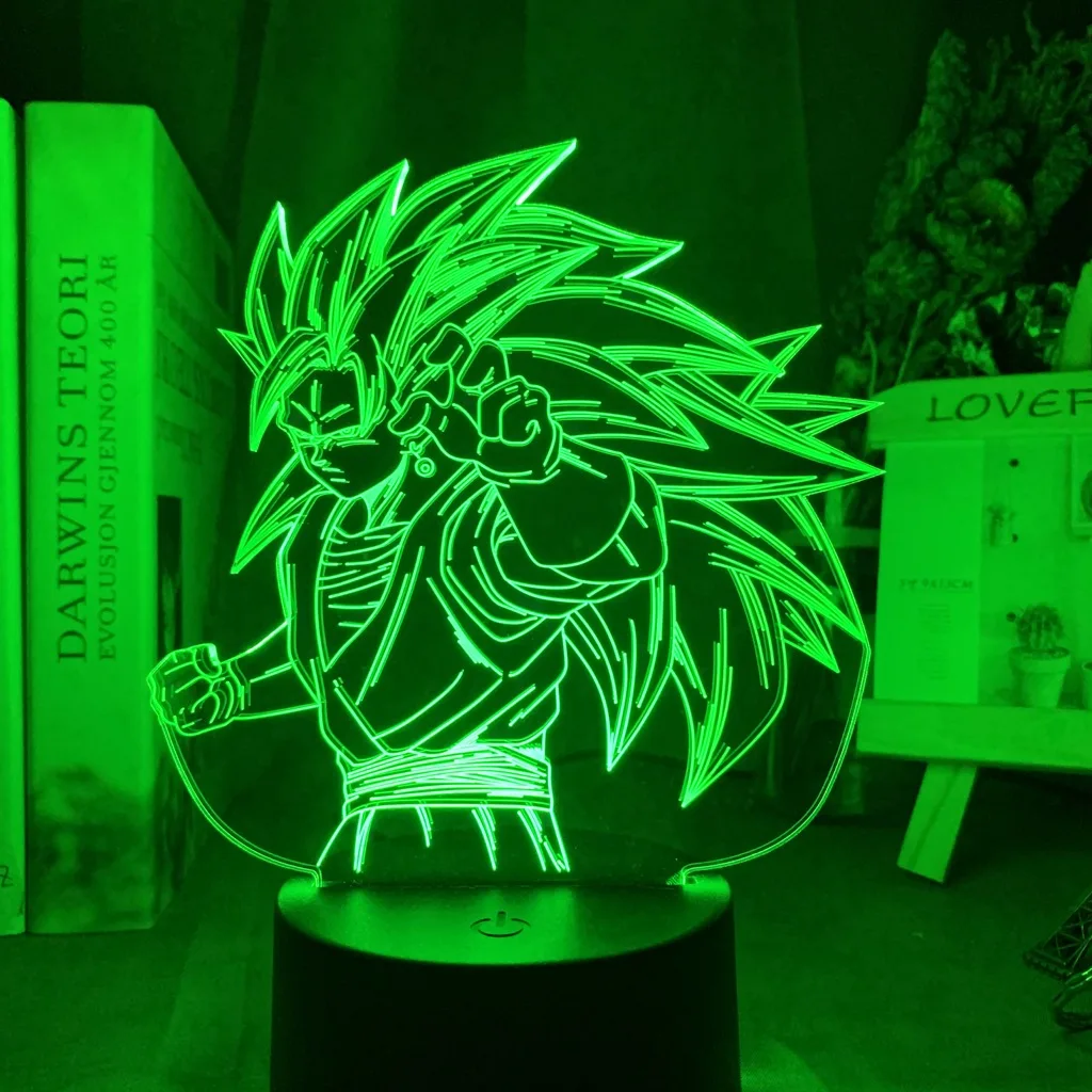 Ночной светильник Dragon Ball, 3d иллюзия, рисунок Гоку, ночной Светильник для детей, украшение для спальни, классная Светодиодная настольная лампа, аниме, подарок для Него